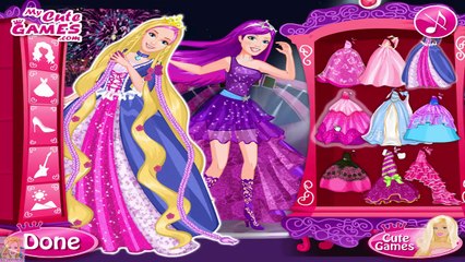 Barbie Princess and the Popstar Barbie Dress Up Games for Girls