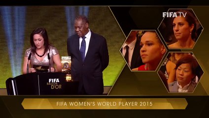 CARLI LLOYD REACTION- FIFA Women's Player of the Year winner