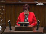 Poseł Krystyna Wróblewska - Wystąpienie z dnia 10 grudnia 2015 roku.