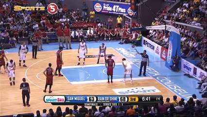 San Miguel vs Rain or Shine - 3rd Quarter - PBA Semis Game 3 Philippine Cup 2015-2016
