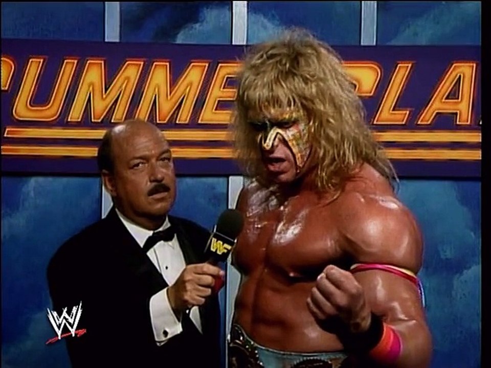 WWF SummerSlam 1990 - The Ultimate Warrior Interview - video Dailymotion