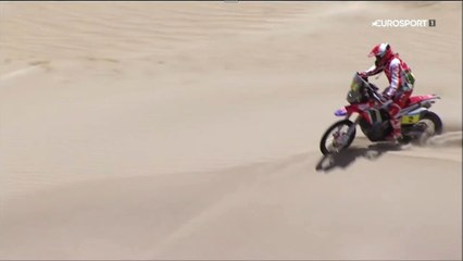 Dakar2015 Stage 8 Bikes Goncalves Crashes