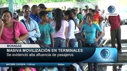 Alta movilización de pasajeros en terminales terrestres