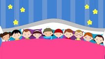 Ten In The Bed Nursery Rhyme With Lyrics - Cartoon Animation Rhymes & Songs for Children