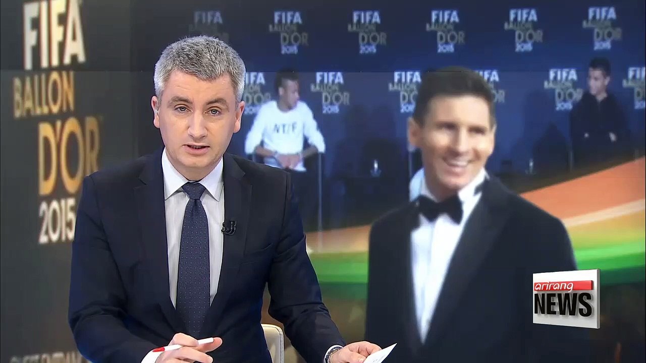 Barcelona forward Lionel Messi win's fifth Ballon d'Or