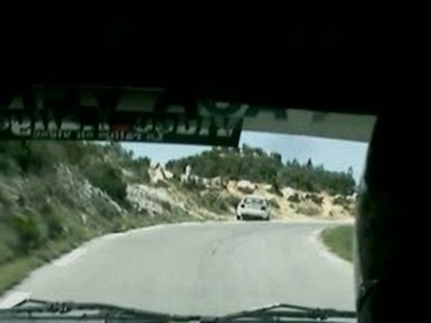 camera embarquer rallye st baume 2007 route des cretes