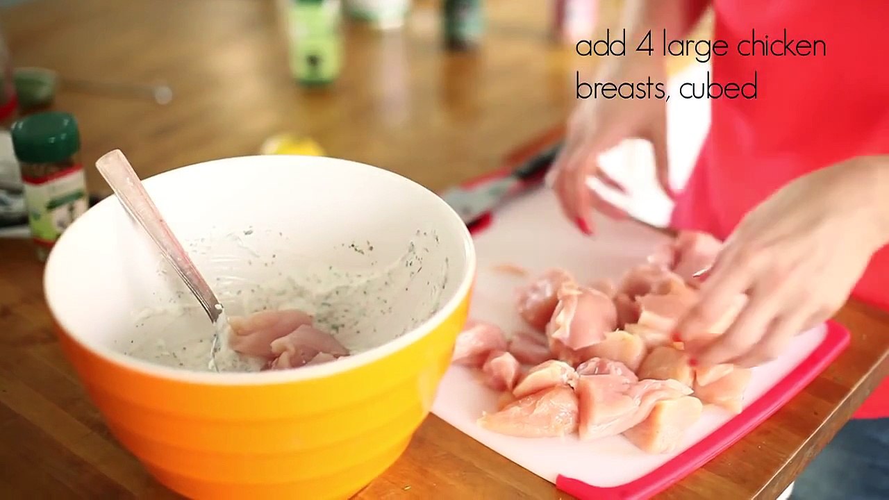 Chicken Kabobs with Tzatziki