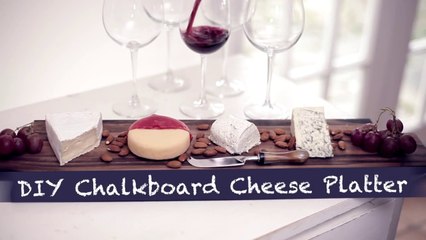 DIY Chalkboard Cheese Platter