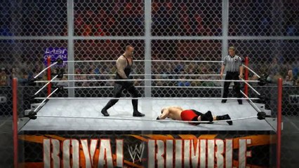 WWE 2k14 Hell In A Cell- Undertaker vs Brock Lesnar Royal Rumble