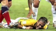 Neymar infortunato!Brasile vs Colombia 2 1 Fifa World Cup 2014