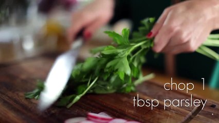 Tartines Radish Butter and Parsley