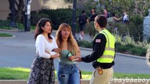 SECURITY PICKING UP HOT GIRLS PRANK - Police Pickup Prank - How To Pickup Girls