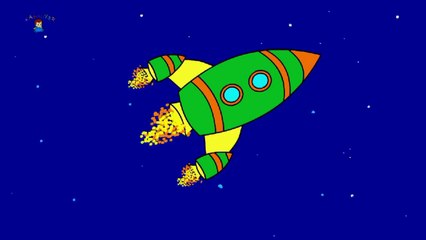 Rainbow Colors Book: Kids Learn Colours: Space Rocket & Balloon! [太空 气球火箭]