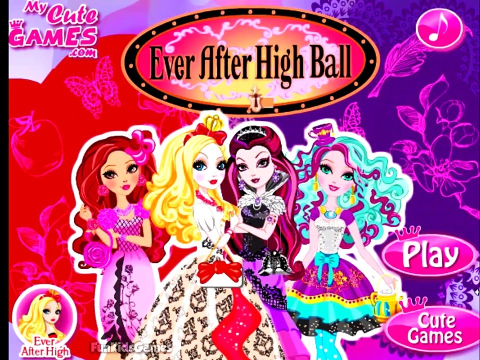 Ever After High - Ever After High Ball _ Ever After High Dress Up Game Episode