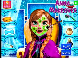 下载视频: Disney Frozen Games - Frozen Anna Makeover _ Disney Frozen Movie Cartoon Games f