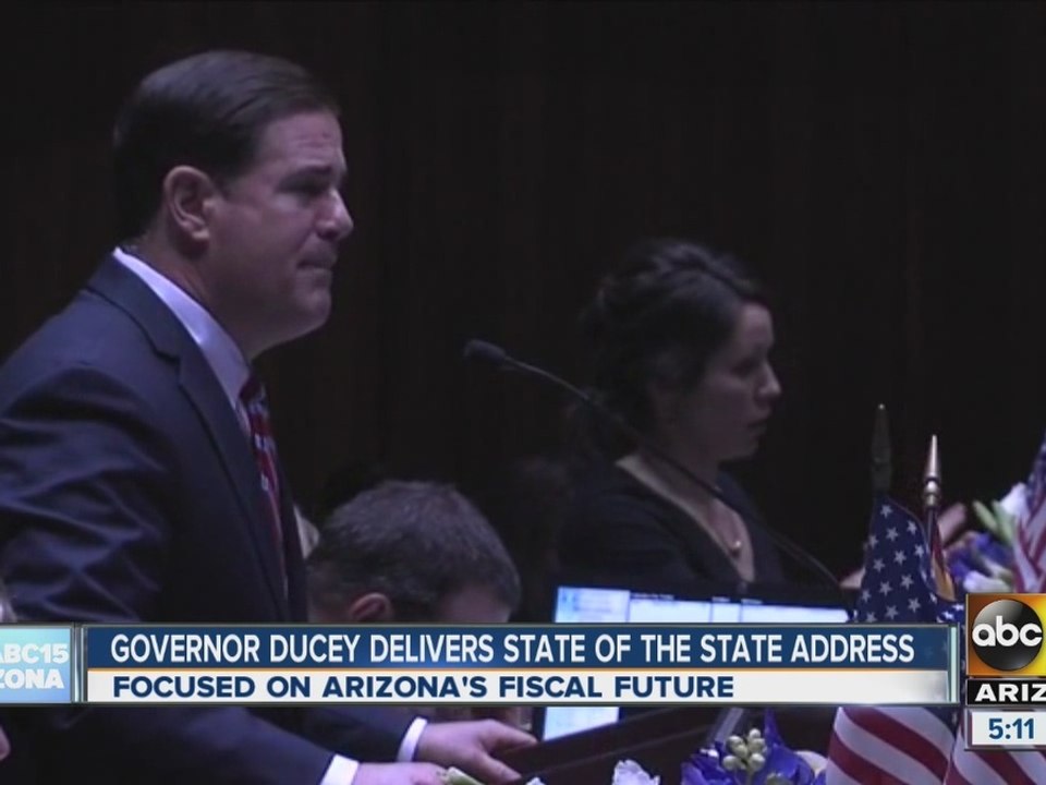 Arizona Gov. Ducey delivers State of the State