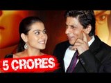 Kajol Charges Rs 5 Crore For Shah Rukh Khan Starrer Dilwale