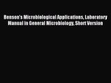 [PDF Download] Benson's Microbiological Applications Laboratory Manual in General Microbiology