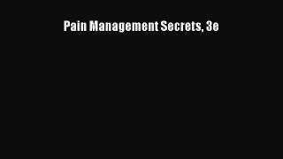 PDF Download Pain Management Secrets 3e Download Online