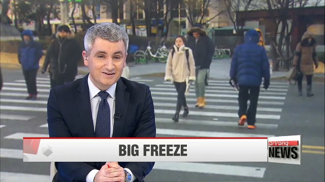 Korea's central region shivers amid sub-freezing temperatures