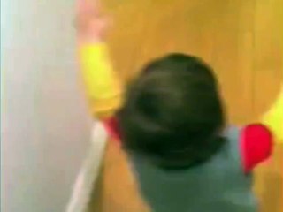 Toddler Too Excited to See Daddy