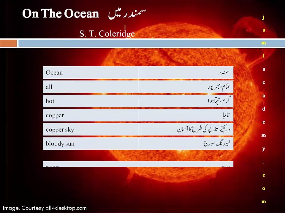 On The Ocean by S. T. Coleridge | Part 1