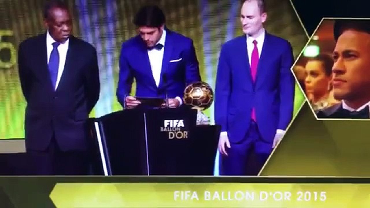 Lionel Messi Wins FIFA Ballon D'Or 2015