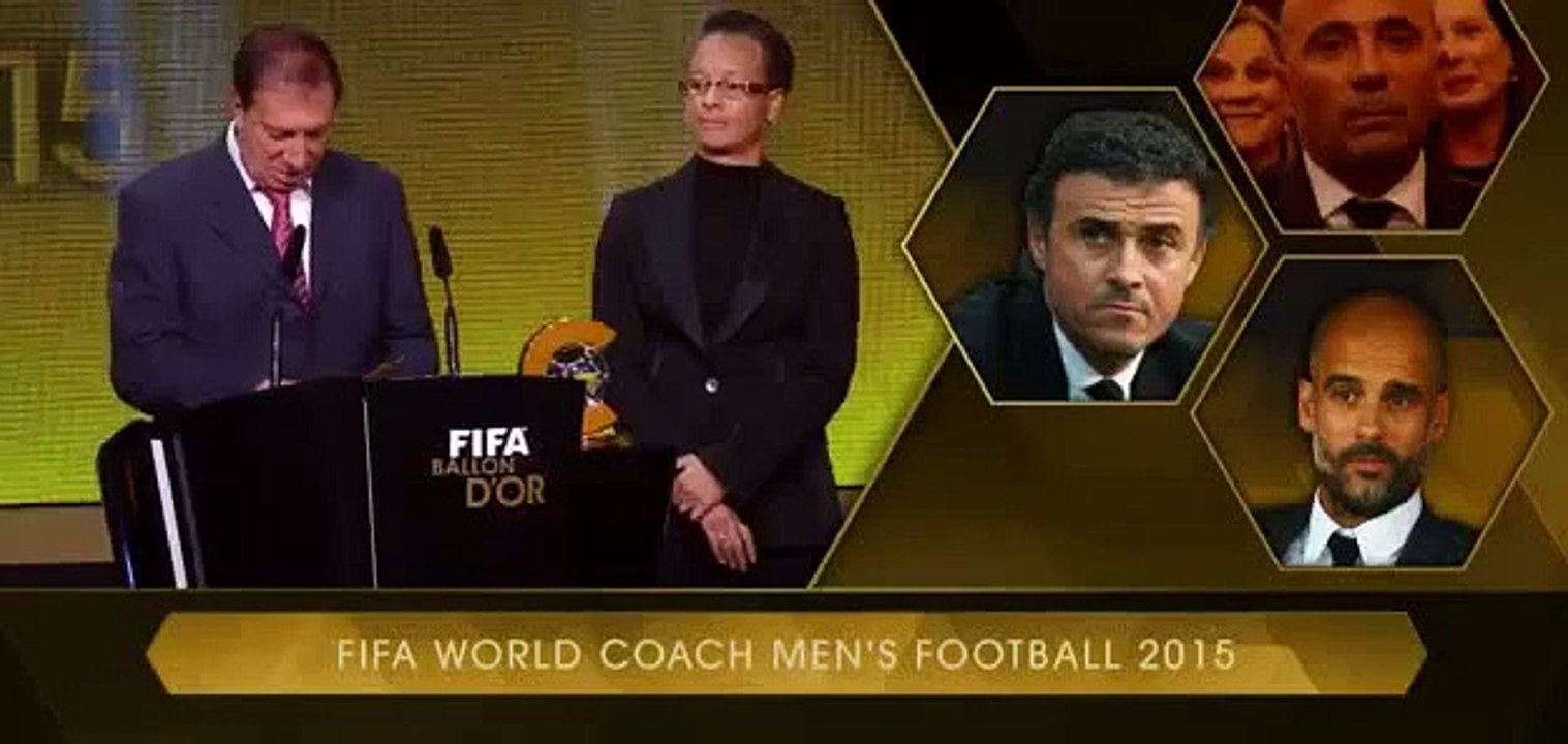 Luis Enrique (FC Barcelona) Wins FIFA World Coach of the Year - Ballon d'Or Ceremony 2016_2015