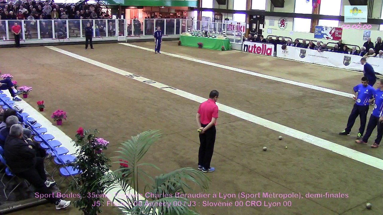 Demi-finale, 35ème Trophée Charles Béraudier, Sport Boules, Lyon Sport Métropole 2016
