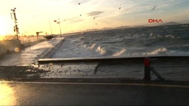 3- İstanbul'da Lodos Deniz Ulaşımını Aksatıyor