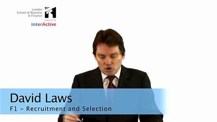ACCA F1 1.2 Recruitment and selection process Part 1