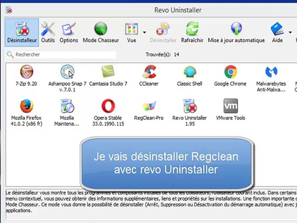 Désinstaller Regclean