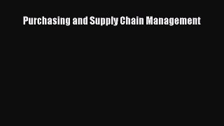 [PDF Download] Purchasing and Supply Chain Management [Download] Full Ebook