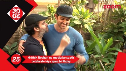 Hrithik Roshan celebrates his birthday with the media- Bollywood News - #TMT