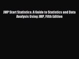 [PDF Download] JMP Start Statistics: A Guide to Statistics and Data Analysis Using JMP Fifth