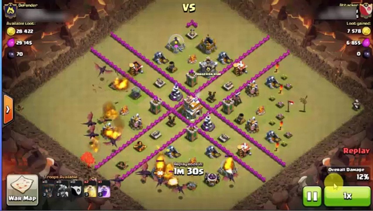 Clash of Clans - TH7 Dragon Attack #6