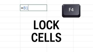 6. Lock cells with F4
