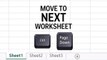 1.Jump from worksheet to worksheet with Ctrl + PgDn and Ctrl + PgUp