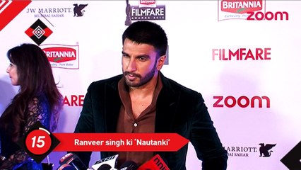 Ranveer Singh's nautanki- Bollywood News - #TMT