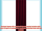 Solar 90 x 90 Shiraz Blackout Thermal Lined Pencil Pleat Designer Curtains Available In A Choice