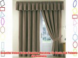 Thermal Velour Velvet Curtains Finished In Camel 90 Wide x 54 Drop