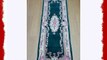 Traditional Classic Aubusson Floral 100% Wool Hand Tufted Chinese Rug Runner / Mat Bottle Green