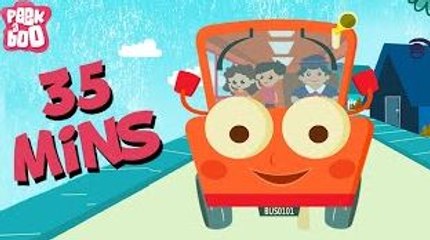 Wheels On The Bus Go Round And Round & More | 35 Minutes Popular Nursery Rhymes For Kids