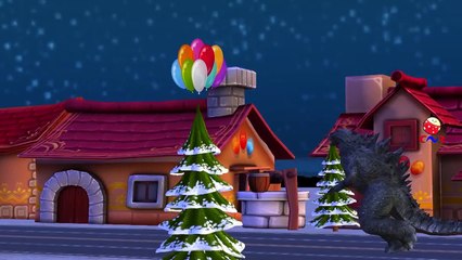 Godzilla Cartoons For Kids Singing Finger Family Nursery Rhymes For Children