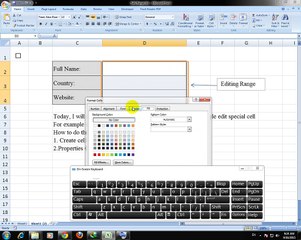 Allow people edit in special Range EXCEL