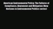 PDF Download American Environmental Policy: The Failures of Compliance Abatement and Mitigation