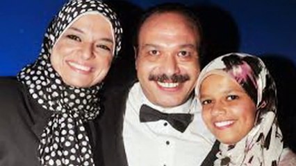 أخر صور للفنان خالد صالح مع زوجته وإبنته قبل مرضه ووفاته