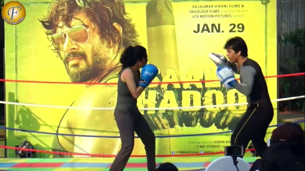 "RAJU HIRANI & MADHAVAN INTRODUCE RITIKA SINGH A REAL LIFE BOXER & LEAD OF SAALA KHADOOS"