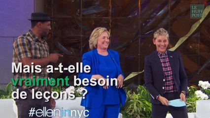 Hillary Clinton apprend de nouveaux pas de danse