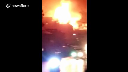 Huge factory explosion in south China city